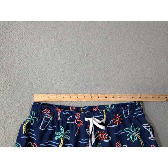 Chubbies Swim Trunks XL Neon Lights Flamingos Shorts 5.5 Tropical Beach Liner - Picture 9 of 14